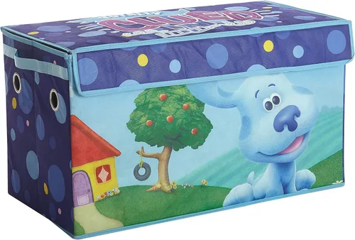 Vista 12 de Idea Nuova Baby Shark - Baúl plegable para almacenamiento de juguetes de niños, duradero, con tapa