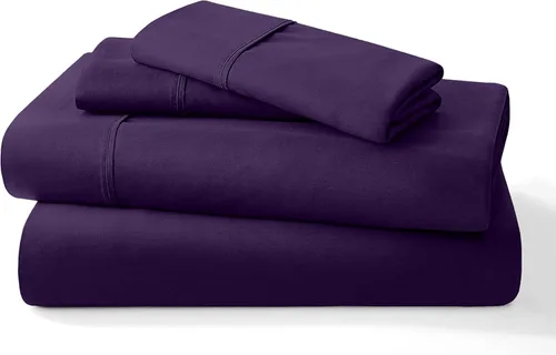 Vista 18 de Juego de sábanas puro de 100% algodón orgánico certificado de 1000 hilos, juego de ropa de cama de 4 piezas, bolsillo extra profundo de 24 pulgadas