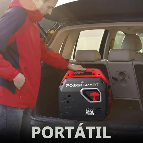 Vista 9 de PowerSmart Generador inversor portátil de 2500 vatios para acampar Súper silencioso, ligero