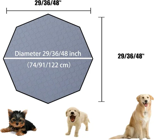 Vista 2 de Almohadillas reutilizables para cachorros con incontinencia – Almohadillas lavables para orina para perros – Alfombrilla de entrenamiento