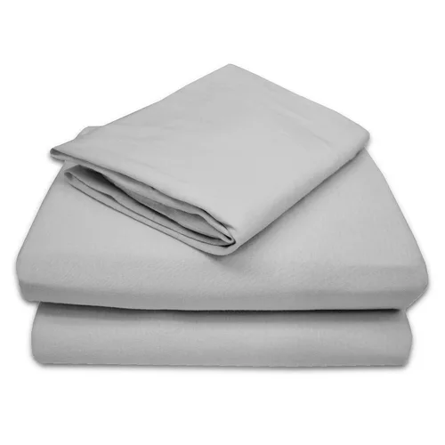 Vista 7 de TL Care Juego de sábanas de 3 piezas de punto de jersey de algodón 100% natural, azul, suave y transpirable, para niños y niñas