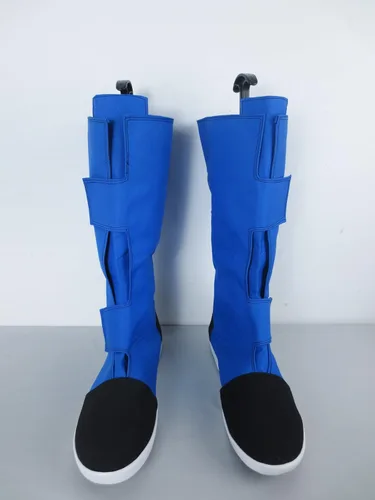 Vista 4 de YuanCos Anime Manga Son Goku Kakarot Mono Boy Azul Largo Cosplay Zapatos Botas