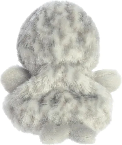 Vista 5 de Aurora Adorable Palm Pals Marina Harbor Seal Animal de peluche, juego de bolsillo, diversión coleccionable, gris, 5 pulgadas