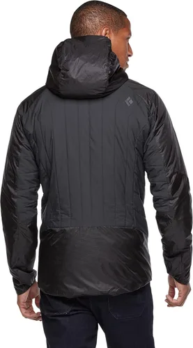 Vista 4 de Black Diamond Vision Hybrid - Sudadera con capucha para hombre, Negro