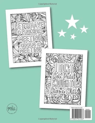Vista 2 de Things I Want to Say At Work But Can't A Funny and Snarky Swear Word Coloring Book for Adults with Stress Relieving Designs