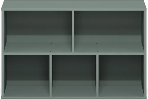 Vista 141 de Furinno - Estantería de cubos de 5 niveles serie Luder para libros y almacenamiento, color negro