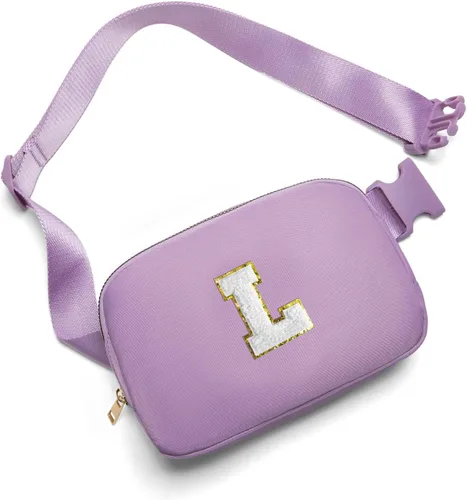 Vista 120 de Gitus Regalos de cumpleaños para niñas de 8, 9, 10, 11, 12, 13 años, cangurera personalizada, bolsa cruzada con letra inicial, bolsa para cinturón