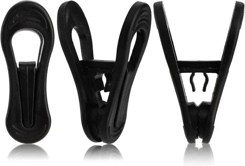 Vista 7 de Yopay 50 clips de gancho para perchas, pellizcos fuertes y fáciles de enganchar, clips de plástico multiusos para niños, para el hogar, oficina