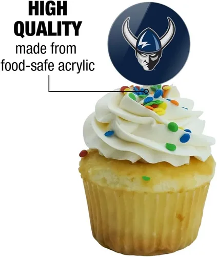 Vista 962 de GRAPHICS & MORE Abilene Christian Primary Logo Cupcake Picks Toppers Decoración Set de 6 Universidad Cristiana de Abilene