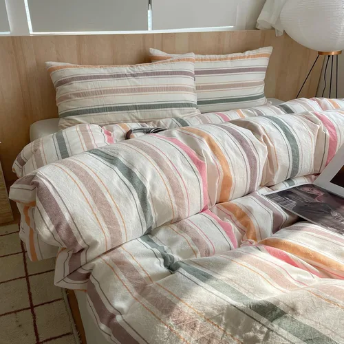 Vista 29 de Funda de Edredón de Fresa para Niña Tamaño Twin, Juego de Ropa de Cama de Fresa Linda, Funda de Edredón de Algodón Suave Kawaii con 2 Fundas