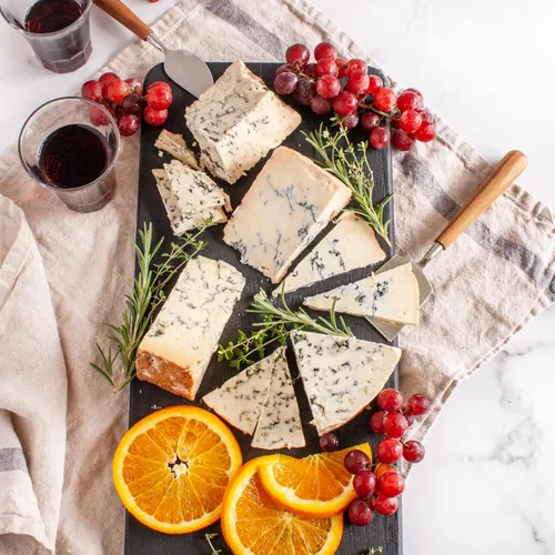 igourmet Surtido de queso azul de lujo, incluye quesos azules de Inglaterra, Italia, Estados Unidos y Francia (30 onzas)