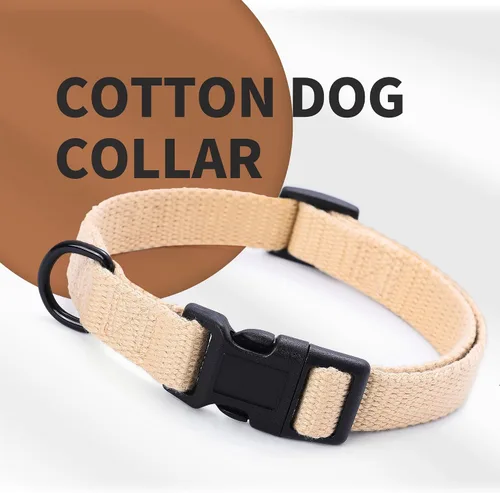 Vista 4 de Mile High Life Collar ajustable de polialgodón suave y fuerte con hebilla de liberación rápida para perros pequeños a grandes
