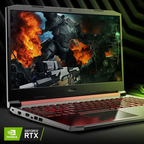 Vista 3 de Acer Nitro 5 - Portátil de Gaming, Intel Core i5-9300H, 9ª generación, NVIDIA GeForce GTX 1650, pantalla IPS Full HD de 15.6 pulgadas, RAM 8 GB