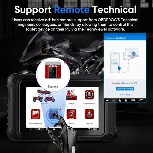 Vista 7 de ANCEL MT700 Herramienta de diagnóstico para motocicletas Harley BMW Kawasaki Suzuki Piaggio Ducati, escáner OBD2, lector de códigos de verificación