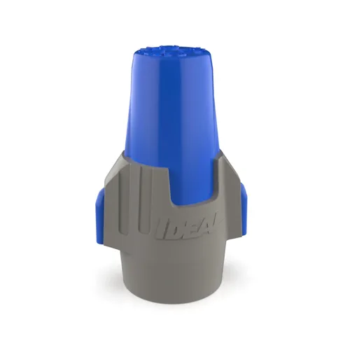 IDEAL Electrical Twister ProFLEX MAX (30-348) Conector de Cable Azul/Gris, Caja de 25 — Tuercas de Cable de Rosca Suave para Cableado de