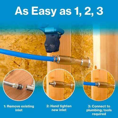 Vista 5 de Aquor Entrada de acero inoxidable con engaste PEX de 1/2 pulgada, accesorio de conexión de tubería, pieza de instalación para hidrantes Aquor House