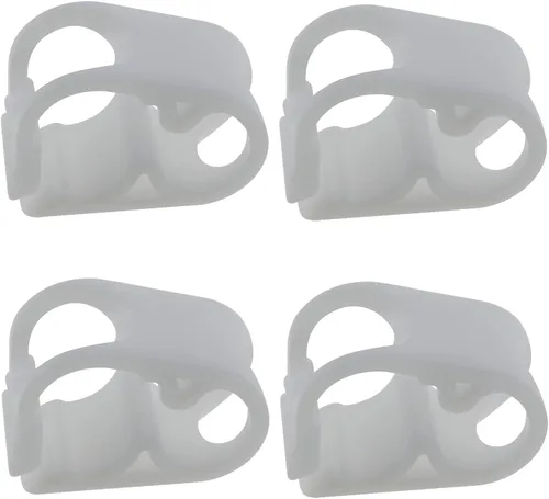 Abrazadera de manguera de control de flujo, 4 abrazaderas de manguera de cierre OD de tubo de 1/4"-1/2", abrazadera de tubo de plástico ajustable,
