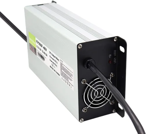 Vista 5 de Cargador de batería de repuesto para carrito de golf 48V 15A para carrito de golf de 48 voltios Club Car con enchufe redondo de 3 pines