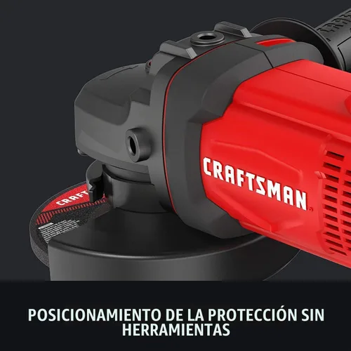 Vista 5 de CRAFTSMAN V20 Kit de herramientas de amoladora angular inalámbrica, 4-1/2 pulgadas, batería y cargador incluidos (CMCG400M1)