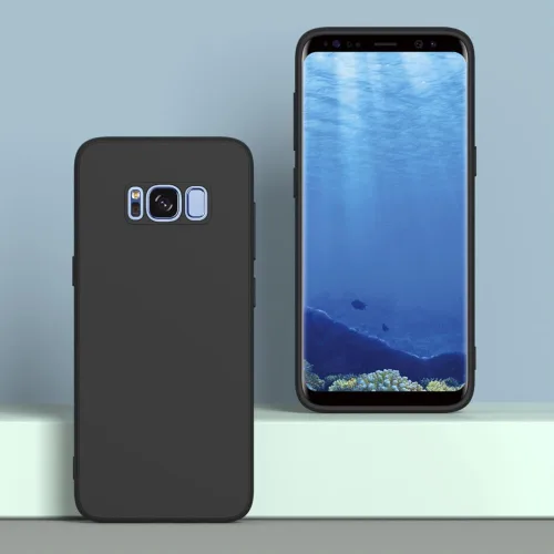 Vista 552 de Funda para Samsung Galaxy Note 8, color negro, resistente a los arañazos con tacto suave, delgada funda delgada para Samsung Galaxy Note 8