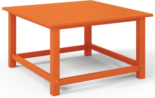 Vista 10 de Costaelm Mesas Laterales Cuadradas para Exteriores, Mesas de Patio Adirondack para Exteriores, Mesa Lateral de Patio de HDPE Resistente a
