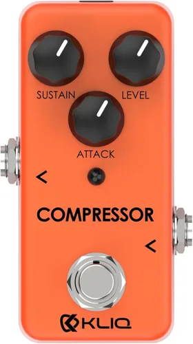 KLIQ - Pedal de efecto de compresor pequeño para guitarra y bajo