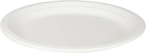 Vista 5 de KARAT EARTH Platos ovalados de bagazo compostables libres de PFAS de 12.5"x10", KE-BPO12510-1CFF - 500 ct