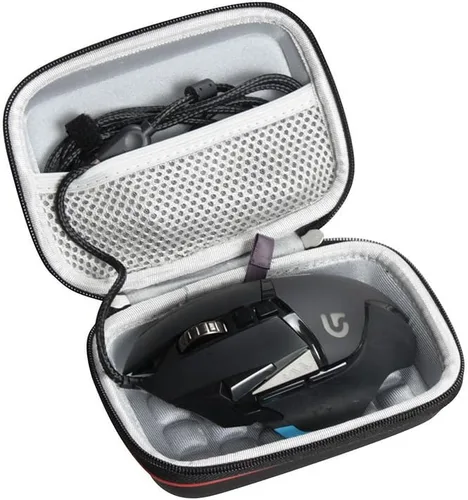 Vista 2 de Hermitshell Funda de viaje compatible con Logitech G502 Proteus Core Tunable Gaming Mouse 910-004074 Razer DeathAdder ergonómico