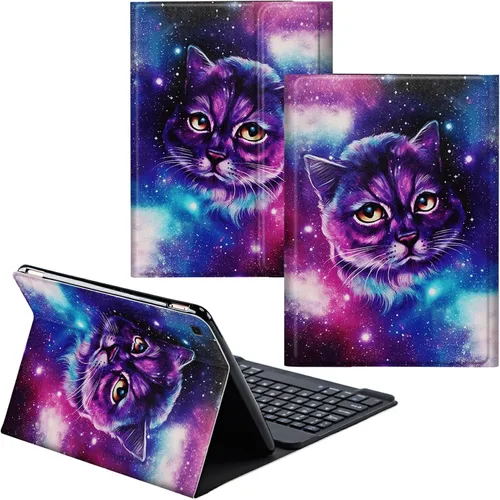 Vista 69 de Para Samsung Galaxy Tab S6 Lite Funda 2022/2020 Teclado Inalámbrico Desmontable Y Cubierta De Soporte De Cuero PU Funda Protectora Para Samsung