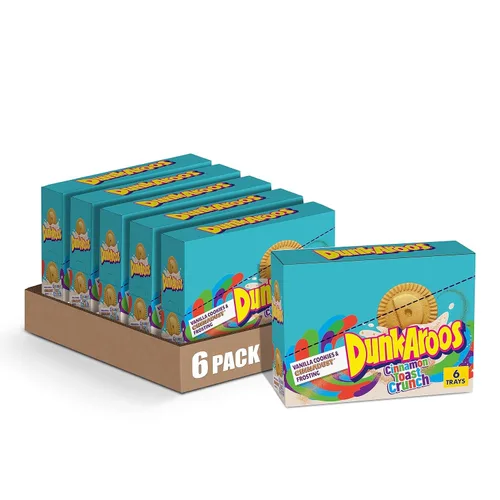 Vista 4 de DunkAroos - Galletas de chocolate y glaseado de chocolate doble, 6 unidades (paquete de 6)
