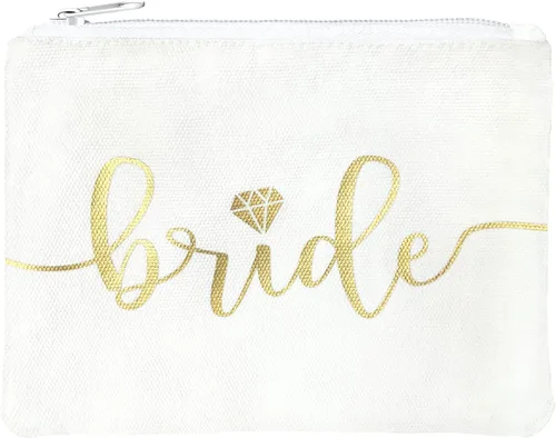 Vista 8 de Bride Tribe - Bolsas de maquillaje para despedida de soltera, despedida de soltera, boda, bolsa de artículos de tocador, kit de supervivencia