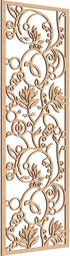 Vista 63 de Ekena Millwork WALW10X25X0250CAPCH Paneles de pared de madera con calado decorativo caspio, 9 3/8 pulgadas de ancho x 24 3/8 pulgadas de alto, cereza