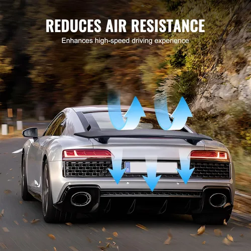 Vista 5 de VEVOR GT Wing - Alerón universal de 46.3 pulgadas, compatible con la mayoría de sedanes y cupés, material ABS de alta resistencia, alerón trasero