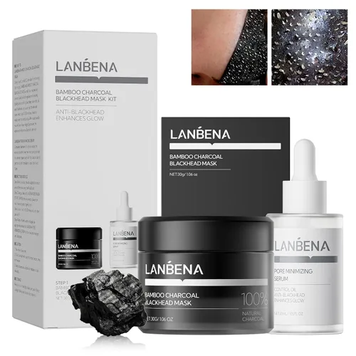 Vista 15 de LANBENA Removedor de puntos negros - Mascarilla para nariz y cara, kit de eliminación de puntos negros, 1.05 onzas