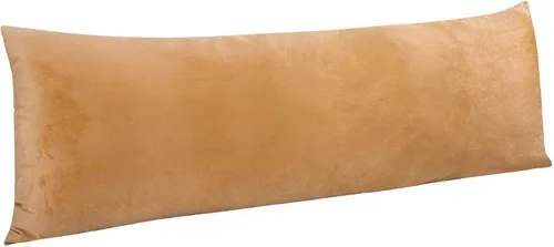 Vista 144 de NTBAY 1 paquete de funda de almohada corporal de terciopelo con cremallera, súper suave y acogedora, funda de almohada larga de franela mullida