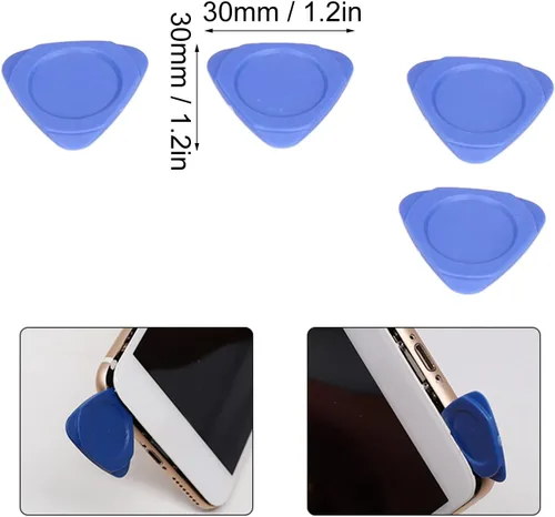 Vista 4 de Herramientas de desmontaje, Hoja triangular No Dañar 19 Pieza Plástico Spudger Superficie para Teléfonos Móviles Portátiles Gafas