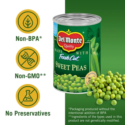 Vista 7 de Del Monte Guisantes dulces enlatados, lata de 15 oz
