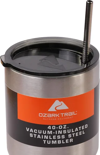 Vista 4 de 4 pajitas anchas de acero inoxidable de 40 onzas (sin taza) para vasos al vacío de doble pared Ozark Trail de 40 onzas CocoStraw