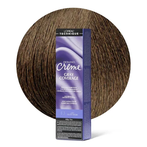 Vista 8 de L'Oréal Technique Excellence Crème Permanent Hair Color - Long-Lasting Hair Dye, Rich Formula With No-Drip Application, Superb Gray Coverage