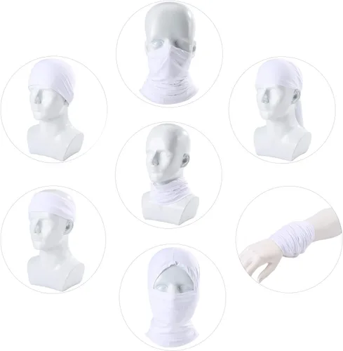Vista 3 de Polaina para el cuello con protección solar y contra el polvo, transpirable, elástica, para el verano, ciclismo, senderismo, pesca