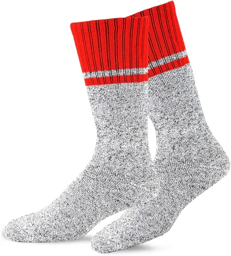 Vista 5 de Calcetines térmicos de invierno de algodón reciclado, respetuosos con el medio ambiente, para mujeres y hombres