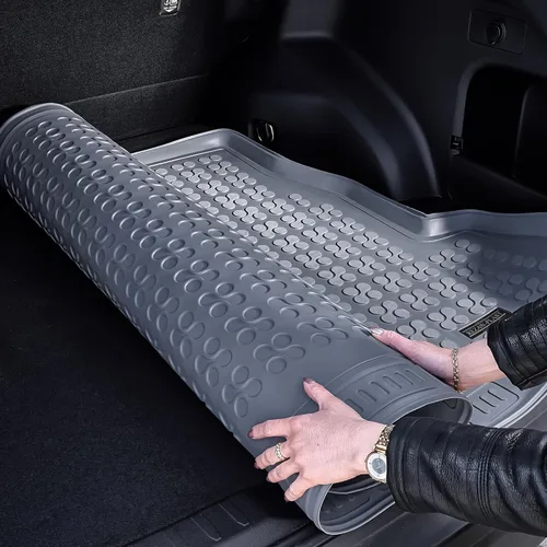 Vista 5 de Rezaw-Plast Tapete de carga de goma compatible con Mercedes Benz ML 2006-2011, alfombrilla W164 para todo tipo de clima, ajuste personalizado, sin