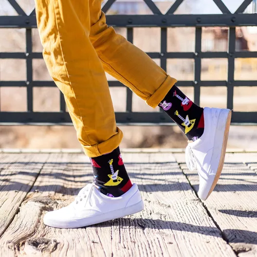 Vista 5 de Lavley Nerd Socks - Gifts for Book Lovers, Musicians, Science Buffs and Intellects - Unisex Style for Men and Women