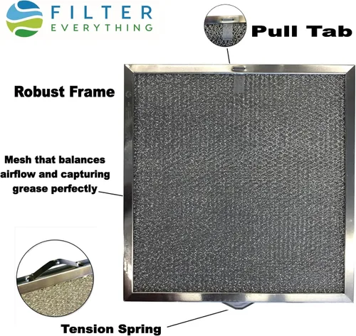 Vista 7 de Filter Everything Filtro de rango de repuesto compatible con Broan R610045, R610050, SR610045, Estate 883093, 883103, 883149, 1017892, 14210156