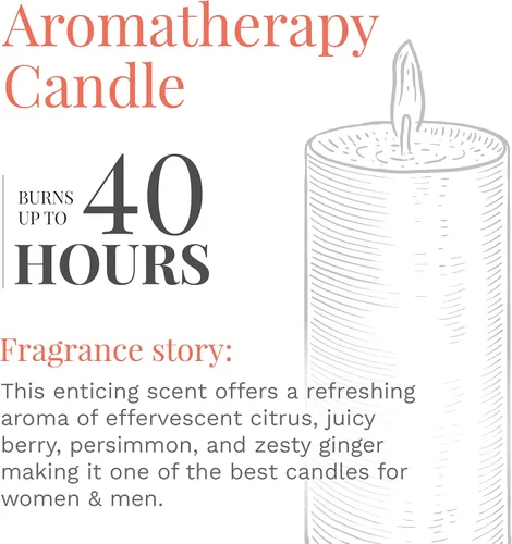Vista 21 de CANDLE-LITE Fragancia perfumada de cerezas negras jugosas, una vela de aromaterapia de 3 mechas de 10 onzas con 20-40 horas de tiempo de combustión