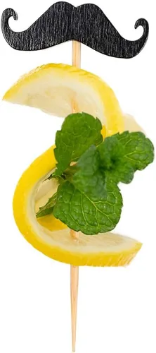 Vista 12 de Brochetas de Navidad de 3.5 pulgadas, 100 palillos desechables para aperitivos de Navidad, diseño de muñeco de nieve, palillos de dientes