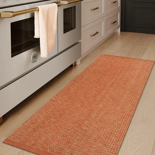 Vista 42 de LEEVAN Alfombra de pasillo de algodón, 2'x6', blanca, reversible, lavable, bohemia para cocina, pasillo, baño, entrada moderna Crema
