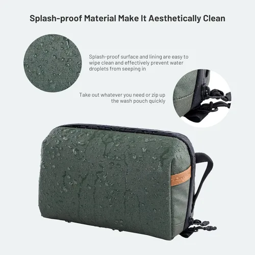 Vista 5 de PGYTECH Travel Toiletry Bag for Men & Women, Hanging Compact Pouch, Waterproof Dopp Kit for Traveling, Shaving Bag Makeup Bag Organizer for