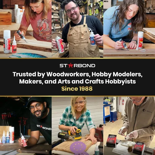 Vista 5 de 8 onzas XL Starbond - Kit epoxi Pro de 5 minutos, endurecido flexible (resistencia al corte de 2,600 libras), fácil de usar, pegamento de ajuste