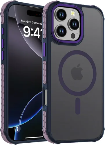 Vista 65 de DEERLAMN Funda Magnética Fuerte para iPhone Air 6.5 Pulgadas, [Compatible con Magsafe] [Protección contra caídas de grado militar] Funda protectora